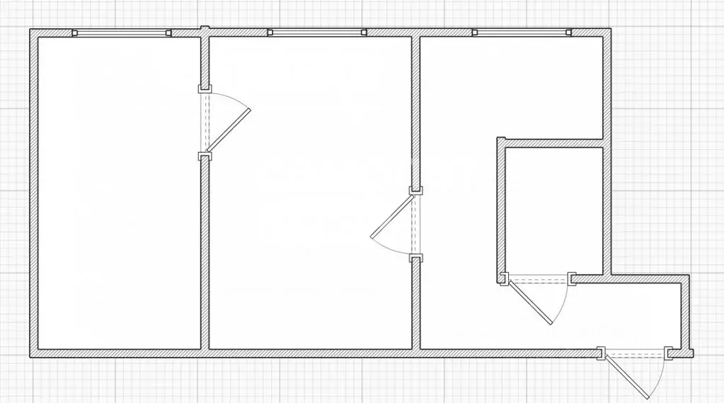 2-к кв. Московская область, Подольск Индустриальная ул., 23 (45.3 м) - Фото 2