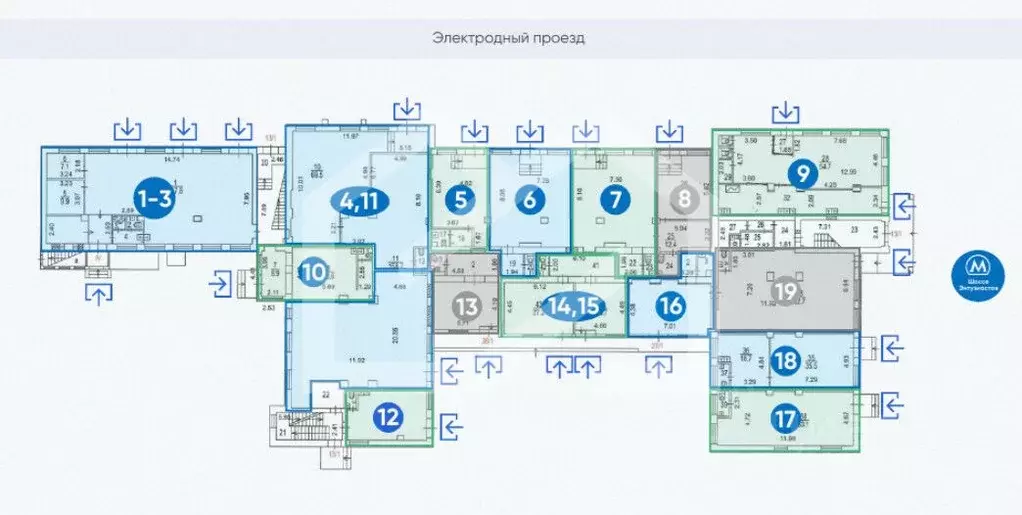 Торговая площадь в Москва Электродный проезд, 16 (140 м) - Фото 1