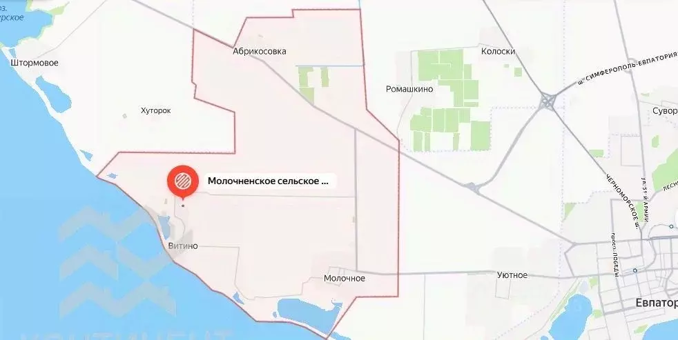 Участок в Крым, Сакский район, Молочненское с/пос, с. Витино ул. ... - Фото 2