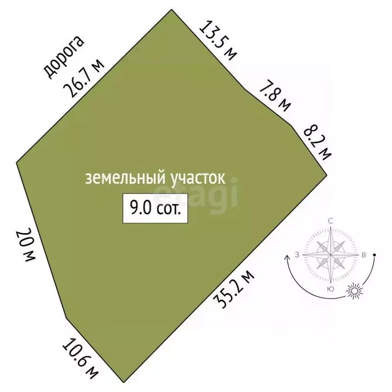 Участок в Севастополь Дачник СТ, ул. 1-я Воронцовская (8.98 сот.) - Фото 1