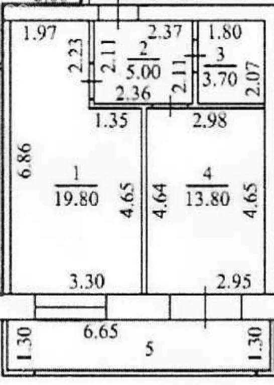 1-комнатная квартира: Чебоксары, улица Николая Рождественского, 4 ... - Фото 1
