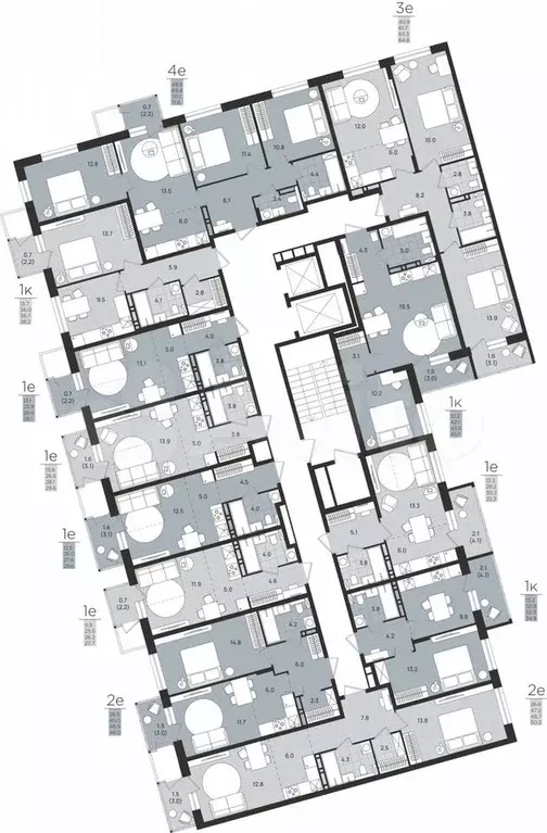 Квартира-студия, 26,2 м, 3/8 эт. - Фото 1