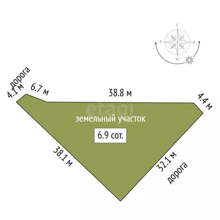 Участок в Крым, Ленинский район, Мысовское с/пос, Лесовод СНТ  (6.91 ... - Фото 2