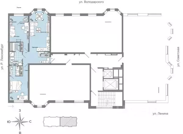 3-к кв. Кировская область, Киров ул. Свободы, 28 (80.0 м) - Фото 1