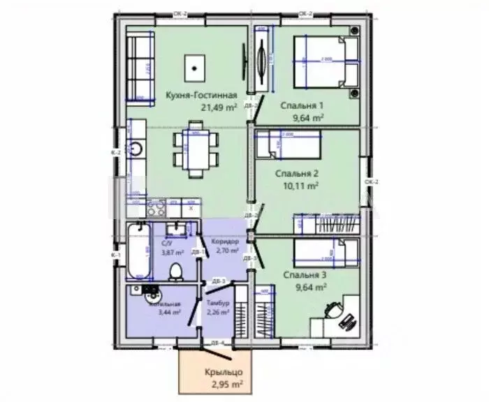 Дом в Иркутская область, Шелеховский район, Баклашинское муниципальное ... - Фото 2