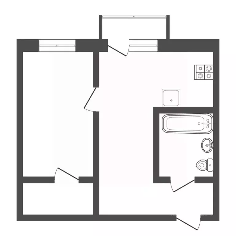 2-к кв. Тюменская область, Тюмень ул. Мельникайте, 103 (42.3 м) - Фото 2