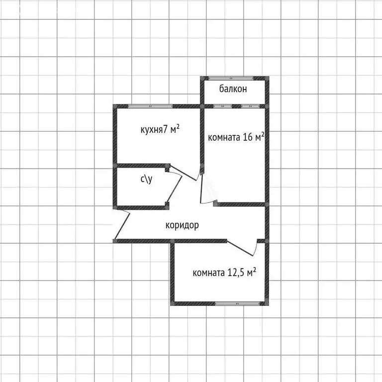 2-комнатная квартира: Майкоп, улица Чкалова, 79 (45.9 м) - Фото 0