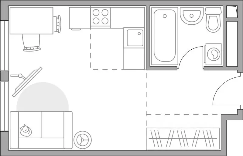 2-к кв. Москва Билак Коломенское жилой комплекс (36.76 м) - Фото 1