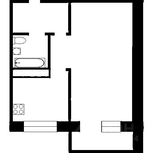 1-к кв. Нижегородская область, Нижний Новгород ул. Надежды Сусловой, ... - Фото 2