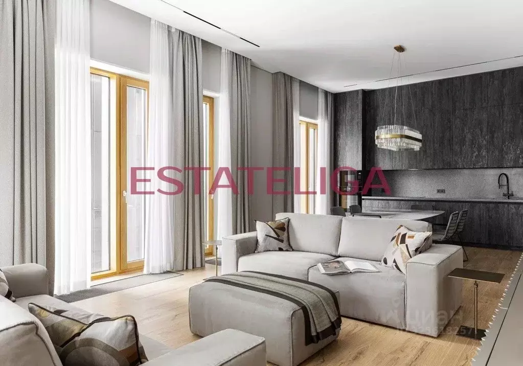 3-к кв. Москва ул. Усачева, 11Б (127.4 м) - Фото 1