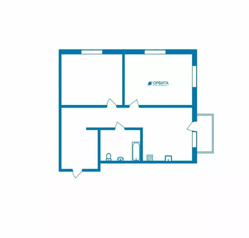 2-комнатная квартира: Тюмень, Полевая улица, 117к5 (49.3 м) - Фото 1