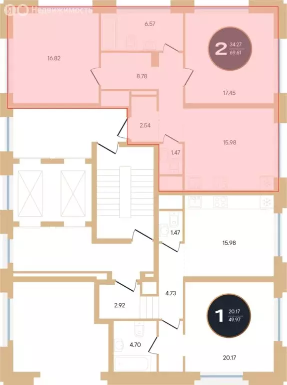 2-комнатная квартира: Уфа, улица Рихарда Зорге, 73/1 (69.7 м) - Фото 1