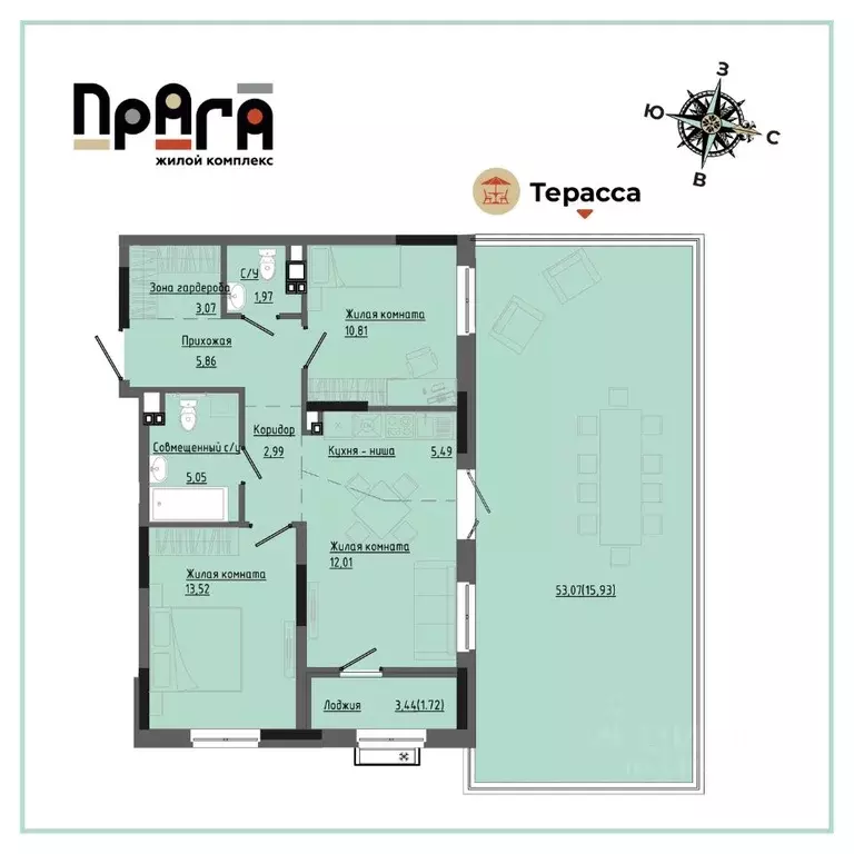 2-к кв. Удмуртия, Ижевск Комсомольская ул., 83 (78.42 м) - Фото 1