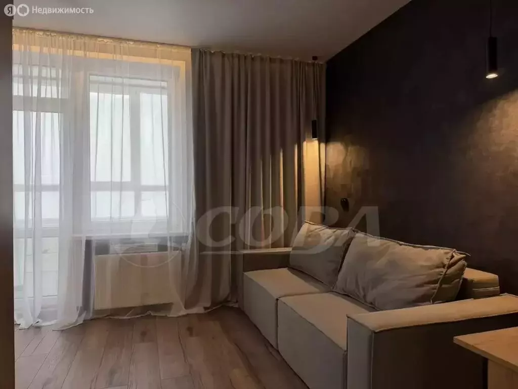 Квартира-студия: деревня Дударева, улица Сергея Джанбровского, 3 (24.3 ... - Фото 2