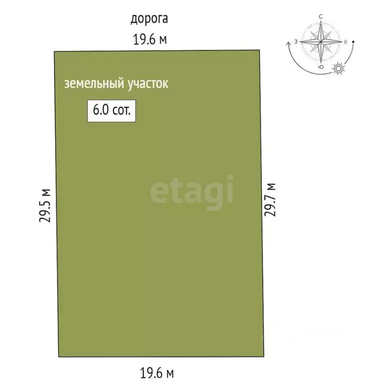 Участок в Ростовская область, Азовский район, Елизаветинское с/пос, ... - Фото 1