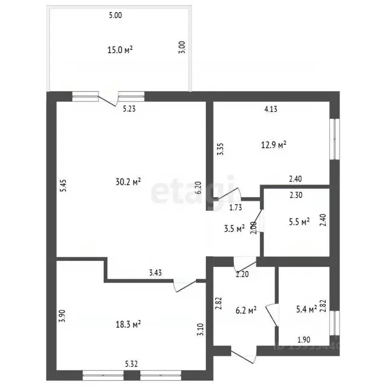 Дом в Тюменская область, Тюменский муниципальный округ, д. Малиновка, ... - Фото 2