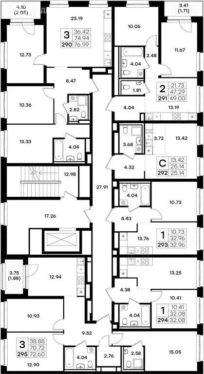 2-комнатная квартира: Казань, ЖК Глоракс Экосити (49 м) - Фото 1