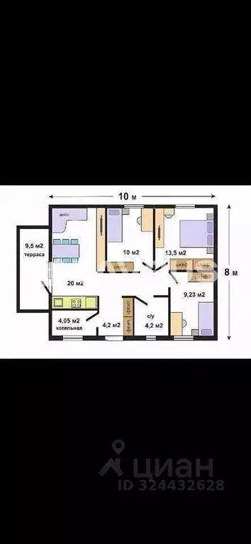 Дом в Крым, Симферопольский район, Трудовское с/пос, пос. Айкаван, ... - Фото 1