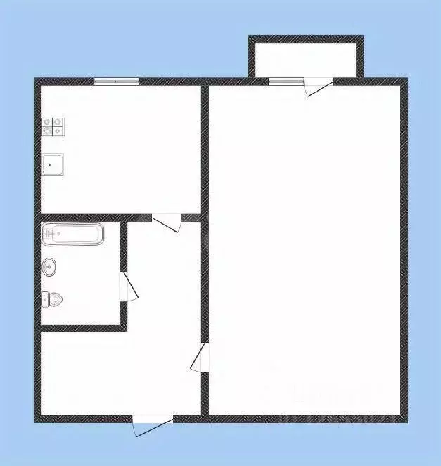 1-к кв. Костромская область, Нерехта ул. Металлистов, 8 (30.0 м) - Фото 1