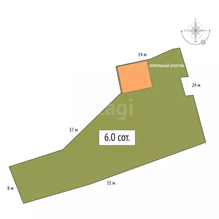 Участок в Алтай, Горно-Алтайск ул. Пушкина, 86 (6.0 сот.) - Фото 2