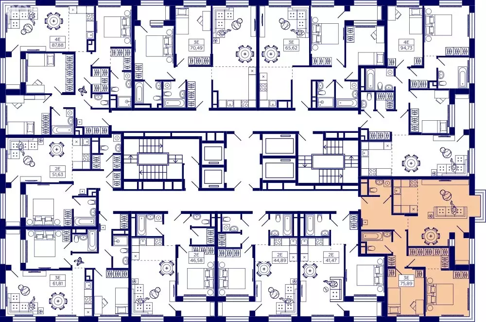 2-комнатная квартира: Уфа, улица Энтузиастов, 7 (73.7 м) - Фото 1