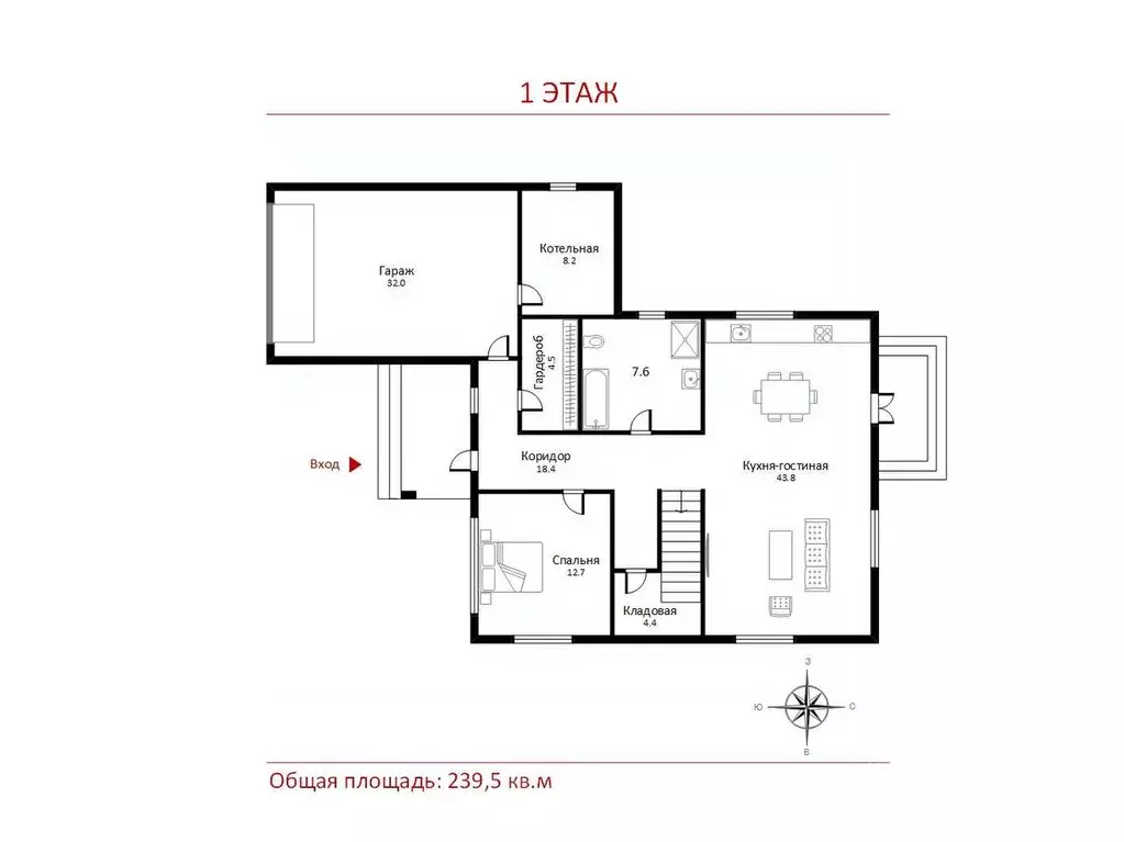 Дом в Москва № 3 кв-л,  (240 м) - Фото 2