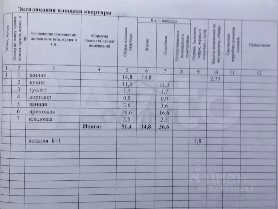 1-к кв. Калужская область, Калуга ул. Поле Свободы, 129 (51.4 м) - Фото 2