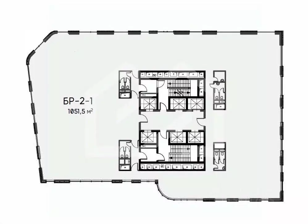 Помещение свободного назначения в Москва Холодильный пер., 3к1 (1052 ... - Фото 2