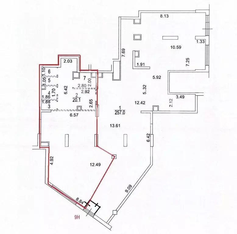 Помещение свободного назначения в Москва Каширский проезд, 25к2 (100 ... - Фото 2