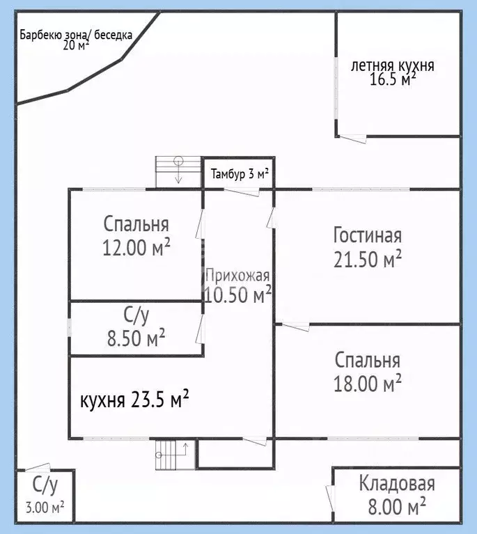Дом в Дагестан, Махачкала СНТ Аграрник тер., ул. Кубачинская, 8 (120 ... - Фото 1