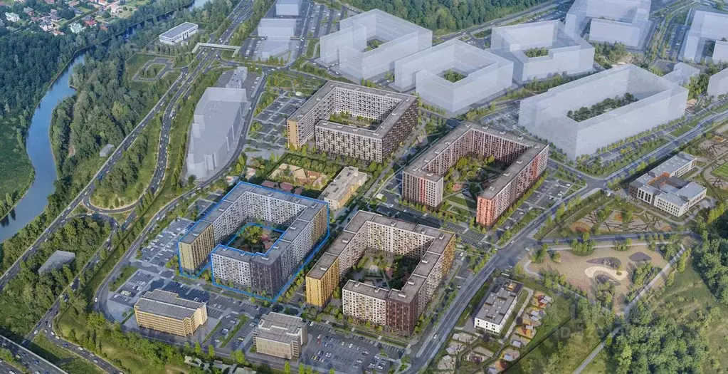 1-к кв. Московская область, Химки городской округ, д. Юрлово к1/1 ... - Фото 2