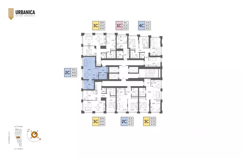 2-к кв. Башкортостан, Уфа Зеленая Роща жилрайон, Урбаника жилой ... - Фото 2