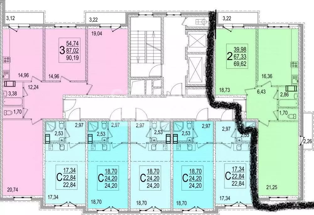 2-к кв. Московская область, Солнечногорск городской округ, Андреевка ... - Фото 2