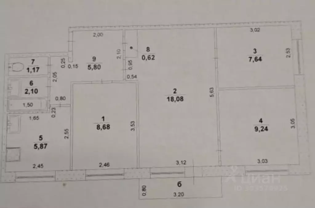 4-к кв. Ульяновская область, Ульяновск ул. Ефремова, 51 (60.0 м) - Фото 0