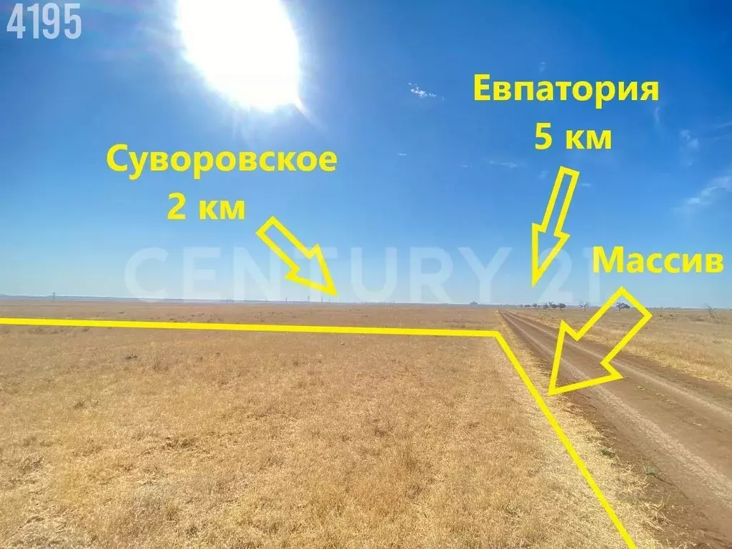 Участок в Крым, Сакский район, Суворовское с/пос, Мечта СНТ ул. ... - Фото 2