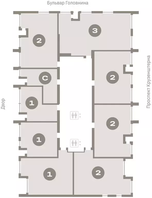 2-комнатная квартира: Санкт-Петербург, Василеостровский район, ЖК ... - Фото 2