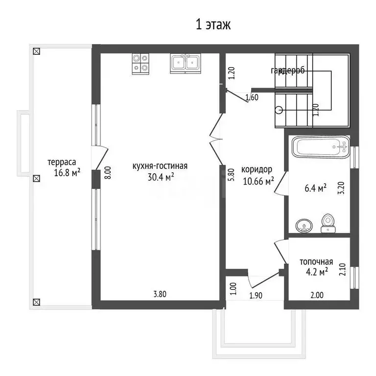 Дом в Севастополь, улица Челюскинцев (143.4 м) - Фото 1
