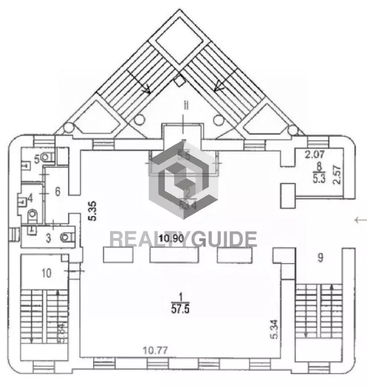 Помещение свободного назначения в Москва Садовническая ул., 84С3 (1184 ... - Фото 1