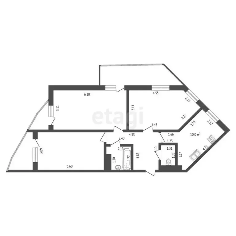 3-комнатная квартира: Сочи, улица Ленина, 298Б (90 м) - Фото 0