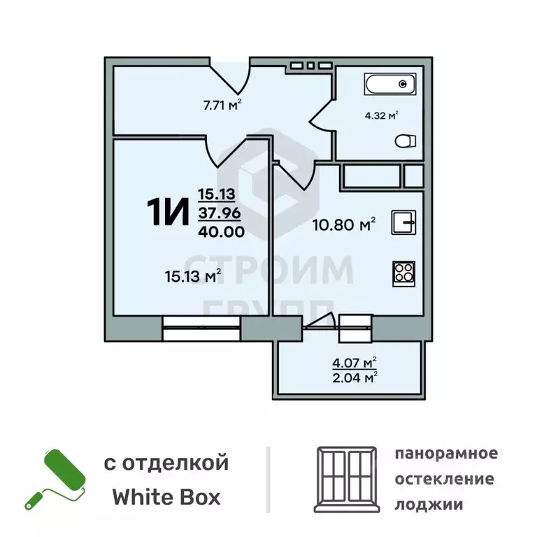 1-к кв. Владимирская область, Владимир ул. Нижняя Дуброва, 49А (40.0 ... - Фото 0