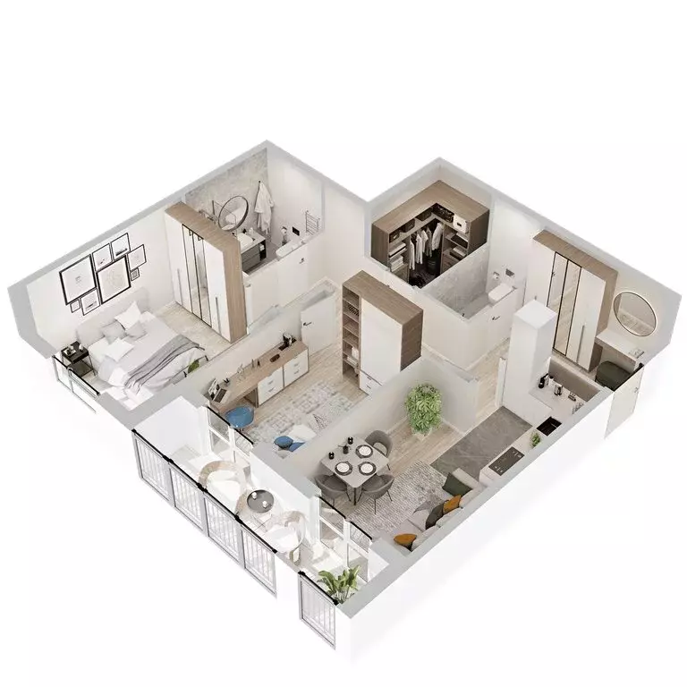 2-комнатная квартира: Кострома, микрорайон Новый город (63.8 м) - Фото 1