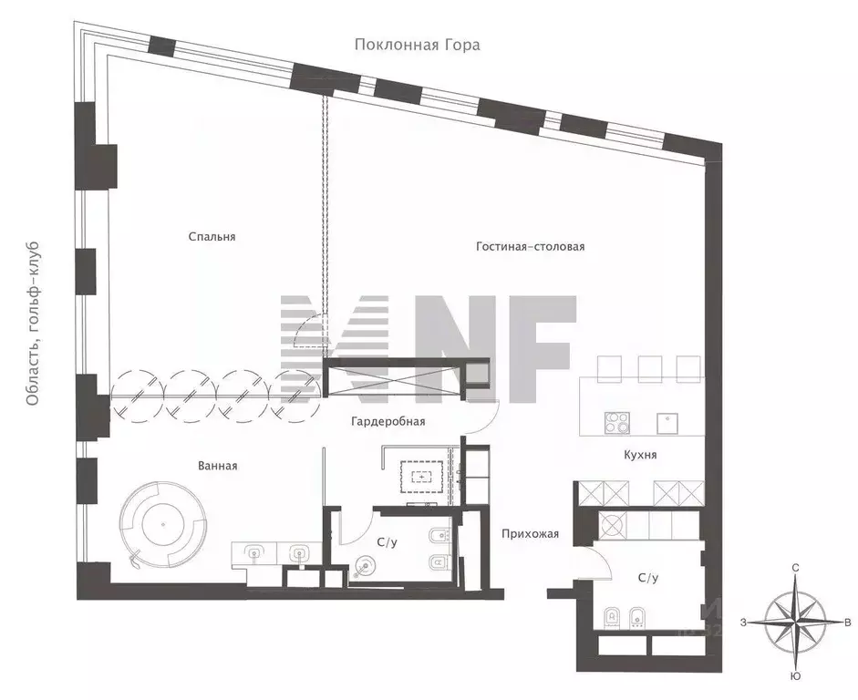 Квартира, 2 комнаты, 168 м - Фото 1