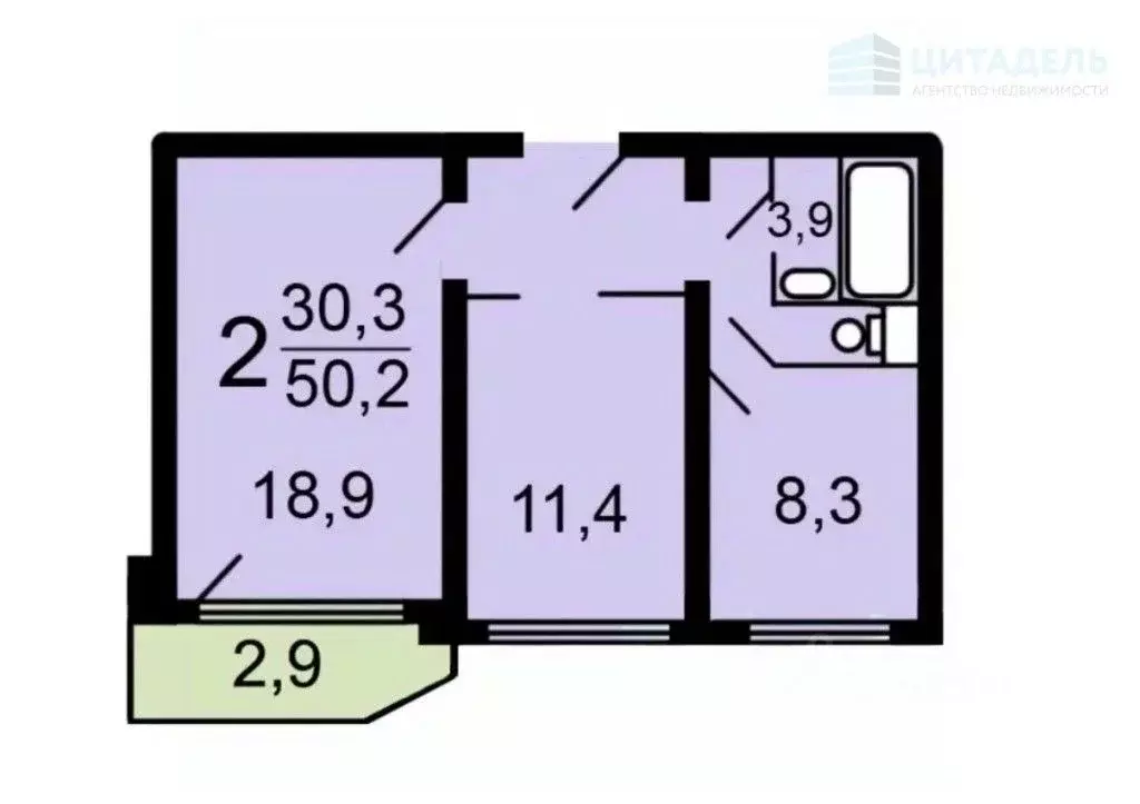 2-к кв. Москва Северодвинская ул., 13К1 (50.2 м) - Фото 2