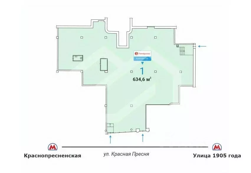 Помещение свободного назначения в Москва ул. Красная Пресня, 23кБс1 ... - Фото 2