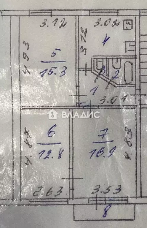 3-к кв. Пензенская область, Пенза ул. Пушкина, 27 (59.9 м) - Фото 2
