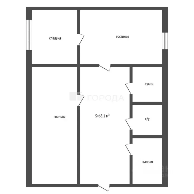 4-к кв. Алтайский край, Барнаул ул. Георгия Исакова, 244 (68.1 м) - Фото 1