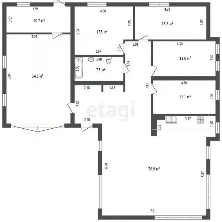 Дом в Тюменская область, Тюменский район, д. Решетникова, ... - Фото 1