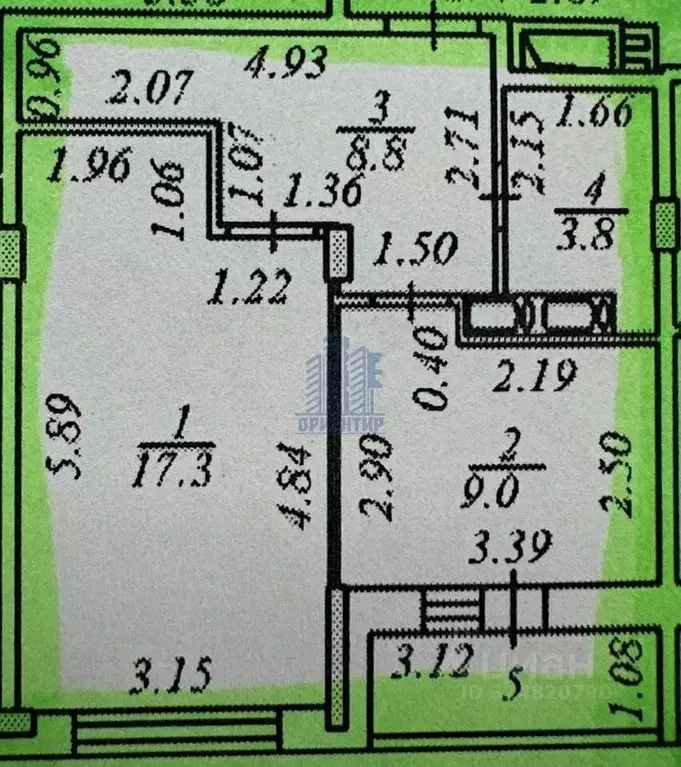 1-к кв. Чувашия, Чебоксары ул. А.В. Асламаса, 3 (42.0 м) - Фото 2