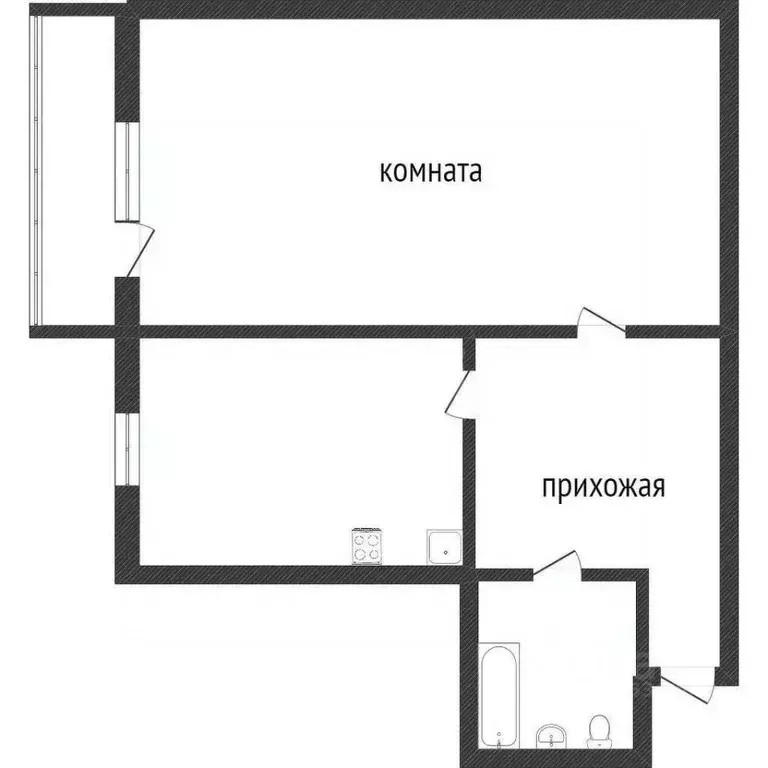 1-к кв. Воронежская область, Воронеж ул. Переверткина, 23 (30.3 м) - Фото 2