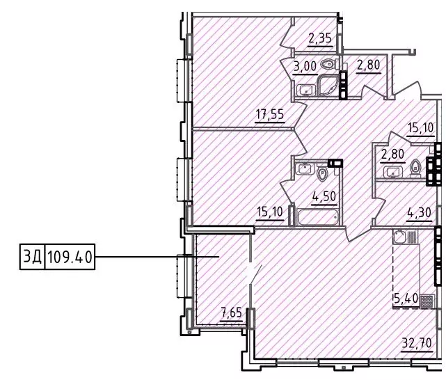 3-к кв. Ростовская область, Ростов-на-Дону ул. Седова, 19 (109.4 м) - Фото 0